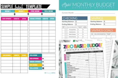 Free Printable:_1cuehjbasi= Low Income Budget Beginner Printable Budget Worksheet