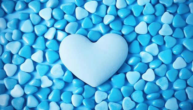 Aesthetic:6xhf44bklsw= Blue Heart