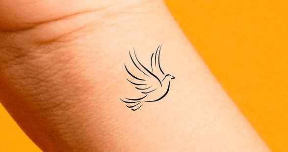 Outline:9gzdgtjapku= Dove Tattoo