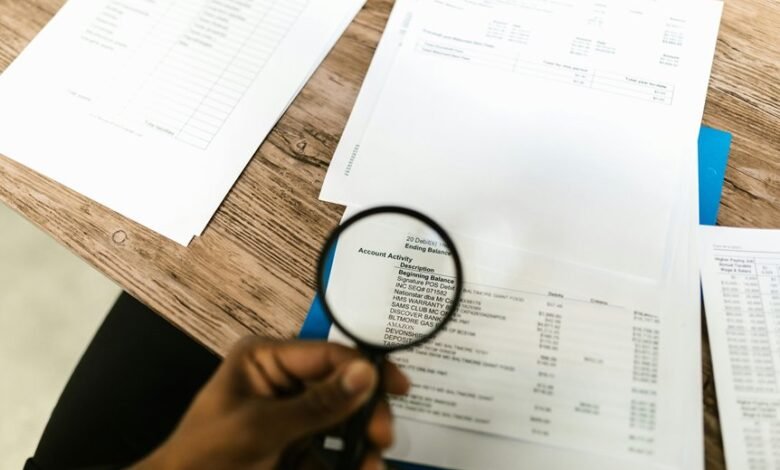 account data review multiple numbers